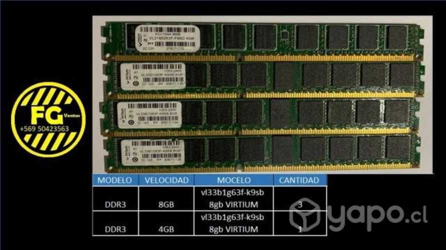 Memoria Ram DDR3 8-4GB yl33b1g63f-k9sb SERVER