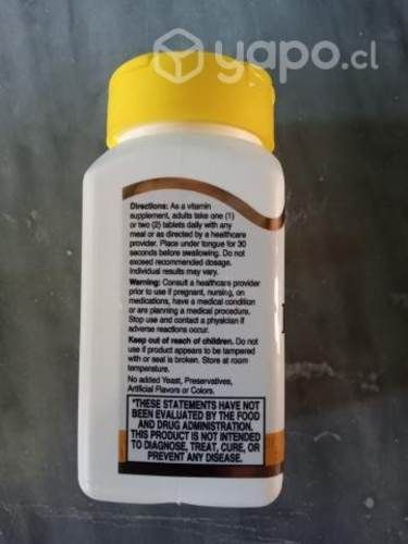 Complejo B. 60 Tabletas Sublingual(sabor Guinda)21