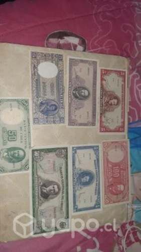 Lote de billetes antiguos