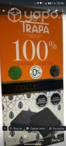 Chocolates vegano amargo