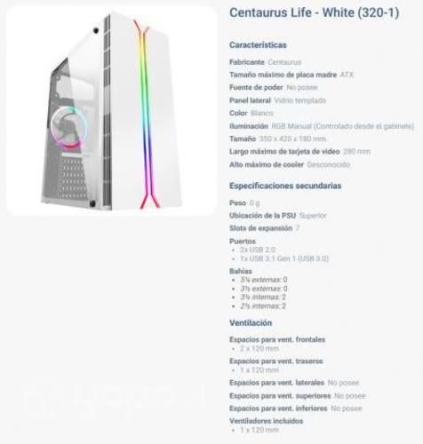 Procesador AMD Ryzen 3 3200G + Gabinete Centaurus