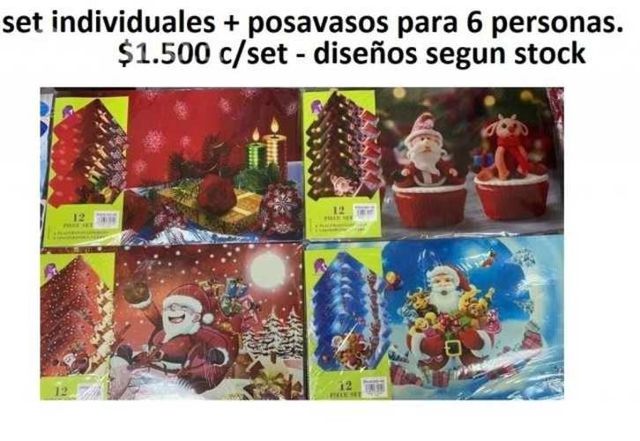 Set individuales navideños