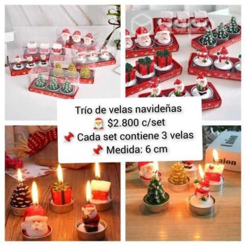 Set velas navideñas