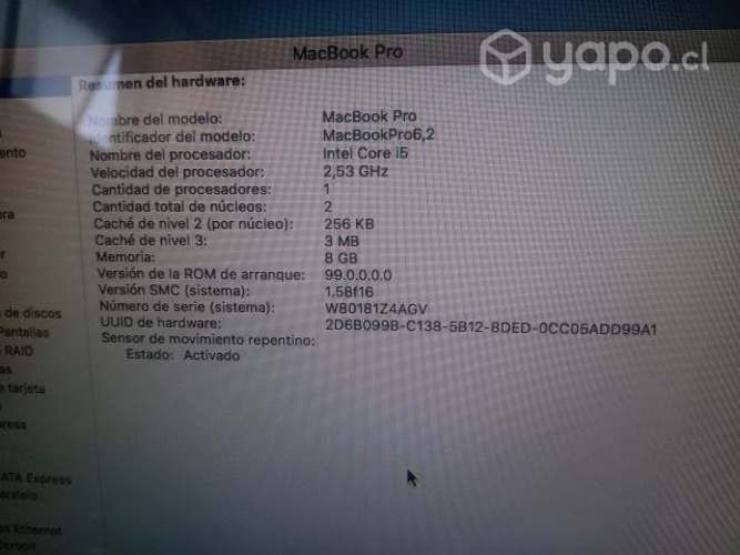 MacBook pro , de colección 2012-13 - pantalla 15 p