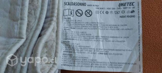 Calienta cama Scaldasono
