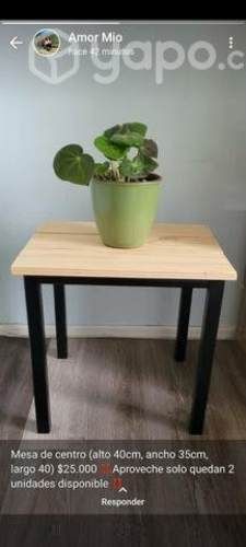 Bancas y mesas de centro