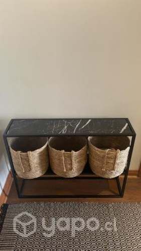 Arrimo Acero y Marmol Marquina original