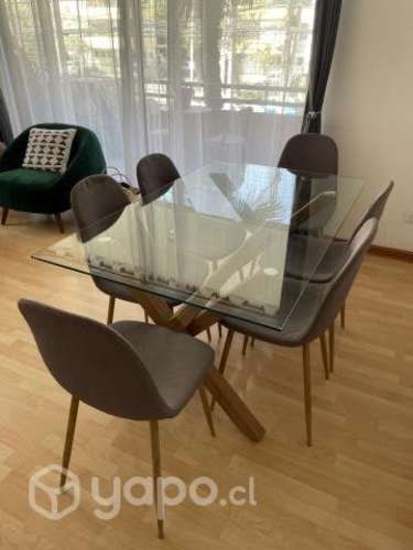 Comedor nórdico 6 sillas