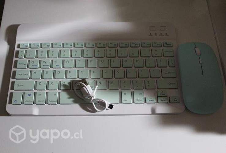 Pack Teclado + mouse bluetooth + soporte