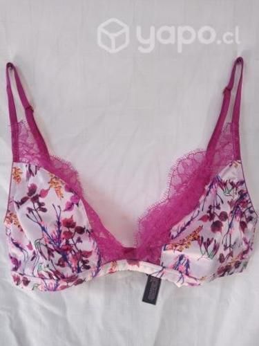 Sostén Victoria's Secret Diseño Floral Y Encaje