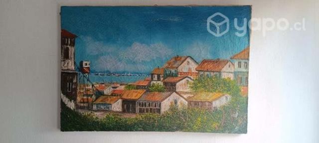 Cuadro al oleo sin marco