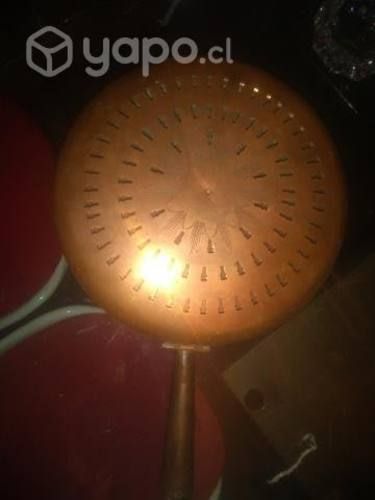 Calienta camas francés antiguo original cobre