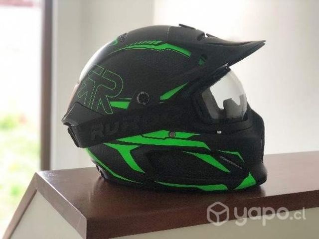 Casco Moto RUROC Berserker Cobra + Antiparra