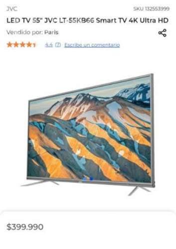 Smart TV 55 pulgadas ULTRA HD y 4K
