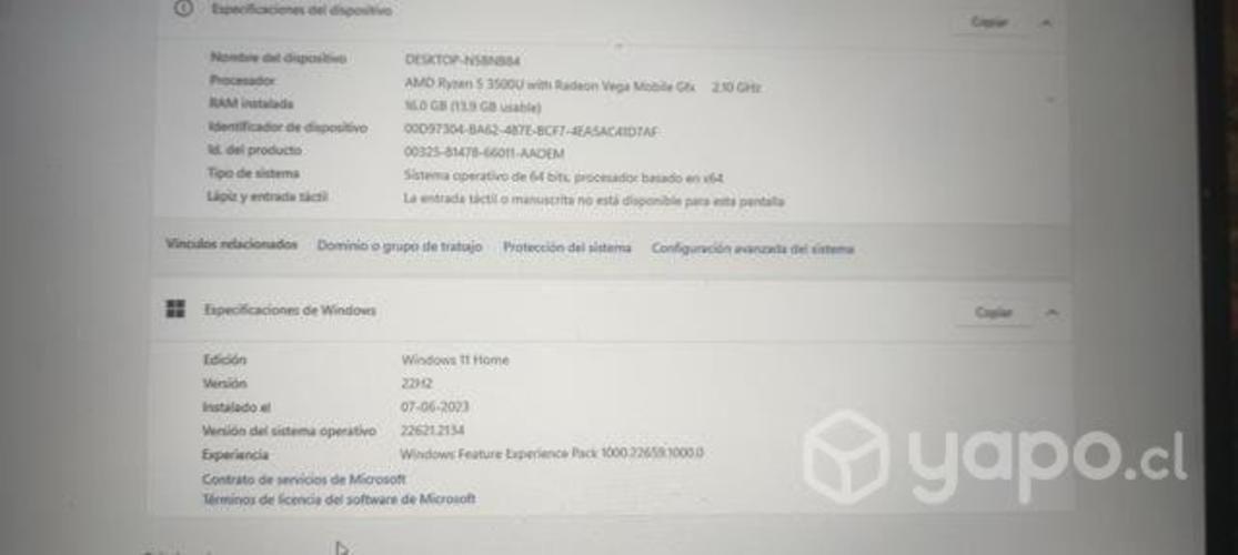 Hp Pavilion modelo 15-cw1000la