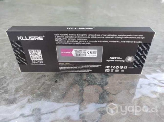 Memoria ram ddr3 8gb