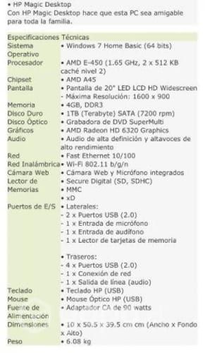 Computador de escritorio hp