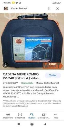 Cadenas para la nieve