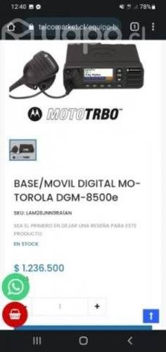 Radio Motorola DGM 8500e