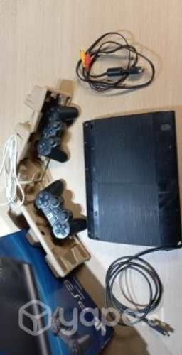 Ps3 250gb con todos sus cables y dos mandos