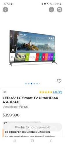 Smart TV 43" LG