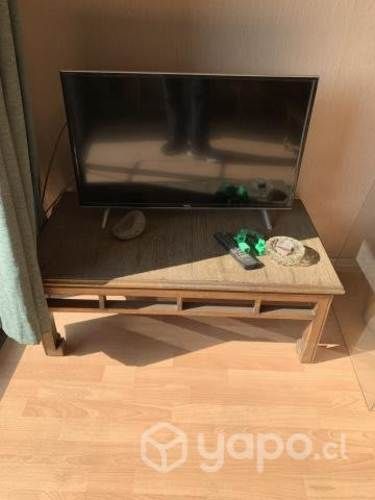 Mesa de centro living patinada