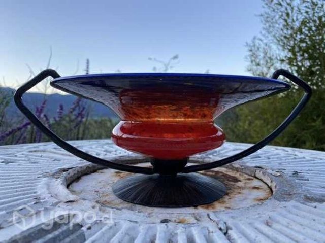 Antiguo cristal Art Deco Dirmado SCHNEIDER c 1920