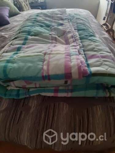 02 cubrecamas reversibles 1 plaza y media