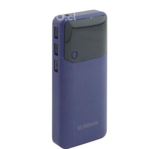 Bateria de emergencia 30.000mah 3 usb, con indicad