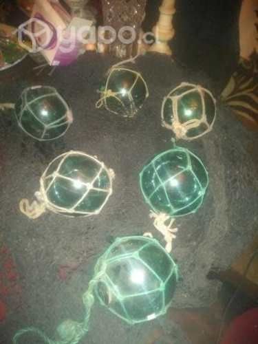 Bollas de barco vidrio originales antiguas