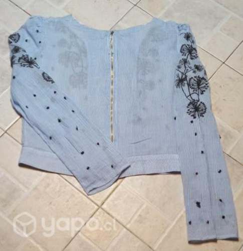 Chaquetilla corta manga larga Zara talla S