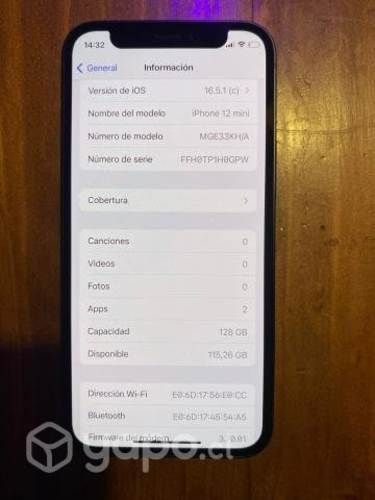 Iphone 12 mini 128gb nuevo
