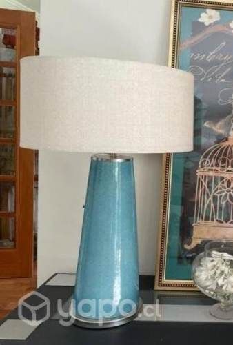 Lámpara cerámica color turquesa