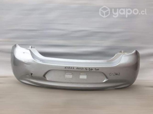 Parachoque trasero nissan march 2016-2020