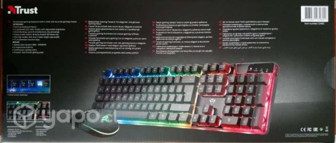 Combo Teclado y Mouse Gamer Trust Azor