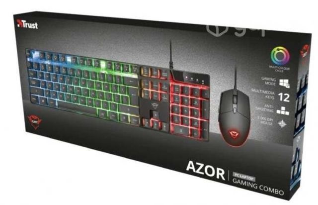 Combo Teclado y Mouse Gamer Trust Azor