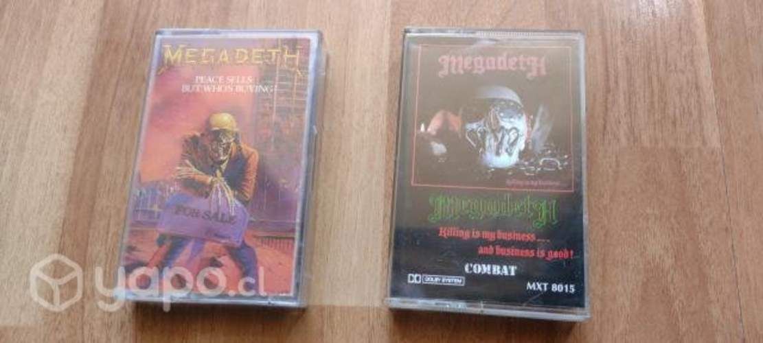 2 Cassettes Megadeth Usa ( Slayer Metallica )