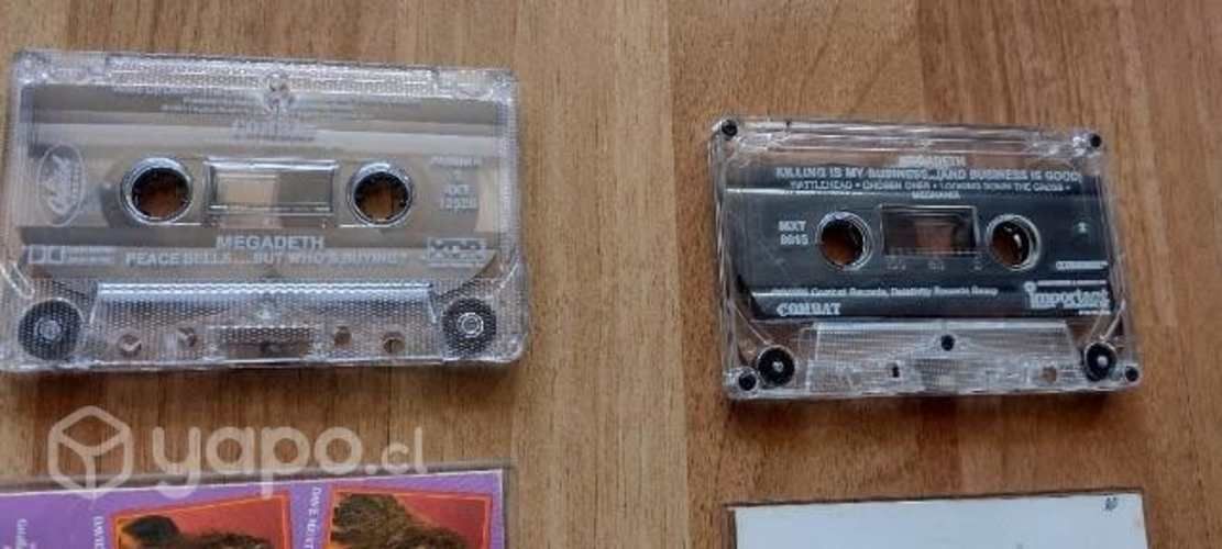 2 Cassettes Megadeth Usa ( Slayer Metallica )