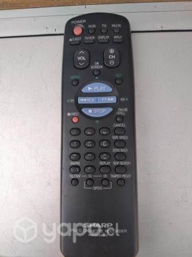Sharp control remoto vhs player
