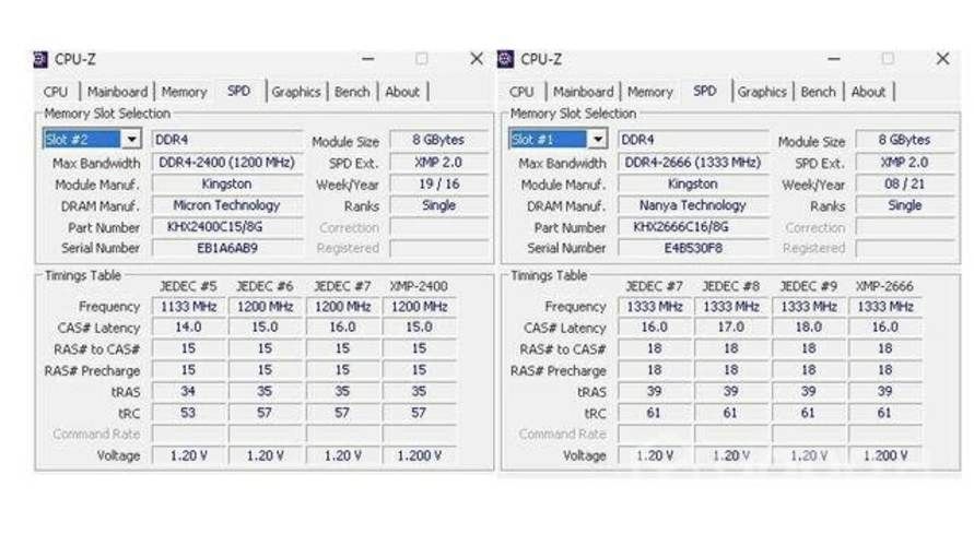 Tarjetas ram 8gb kingston hyperx