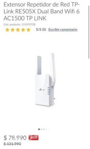 Extensor WiFi TP-Link Re505x
