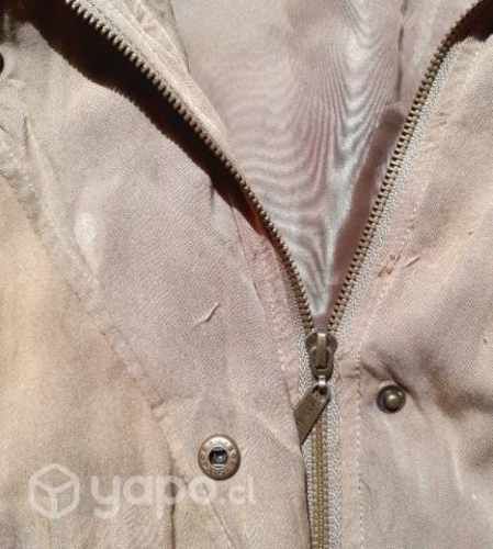 Chaqueta larga de cintura ajustable