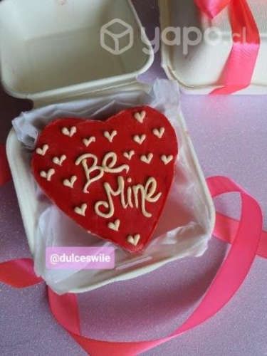 Mini torta corazón lunch cake personalizado