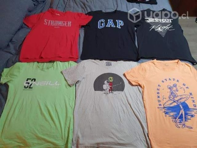 6 Poleras (4 S y 2 M) por 12 mil