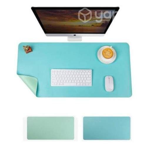 Alfombra mousepad reversible de cuero impermeable