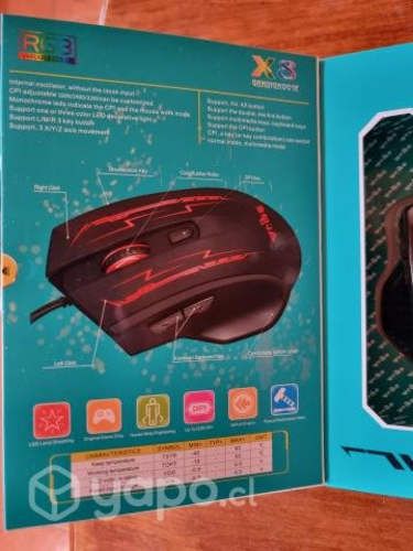 Mouse Gamer con luces RGB 7D