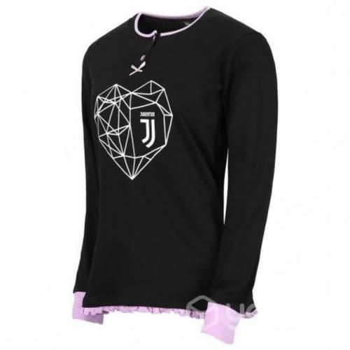 Juventus Pijama Mujer Black Serafino c/ Logo Estam