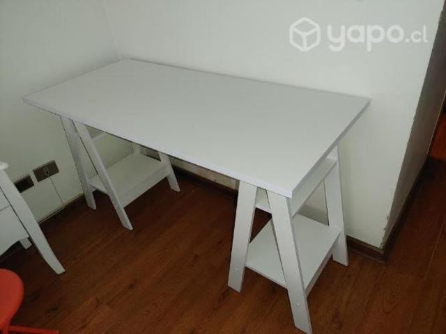 Escritorio Blanco 135 cm × 60 cm × 76.5 cm