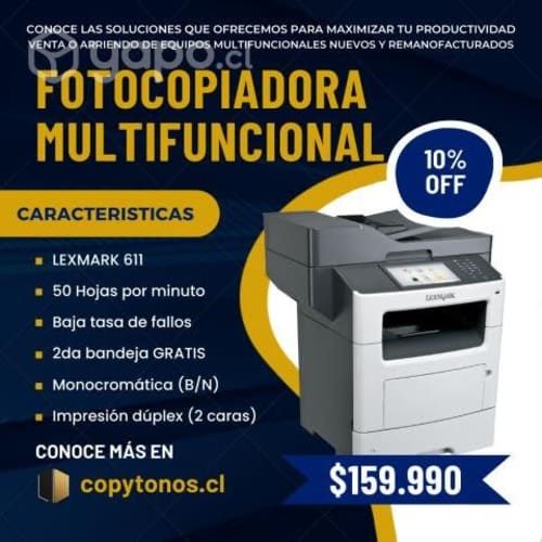 OFERTA Impresora Multifuncional Lexmark 611 2 BAND
