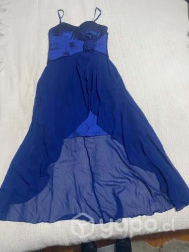 Vestido azul gasa